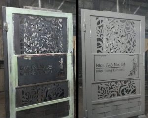 harga pembuatan pagar rumah plat besi - pagar cutting
