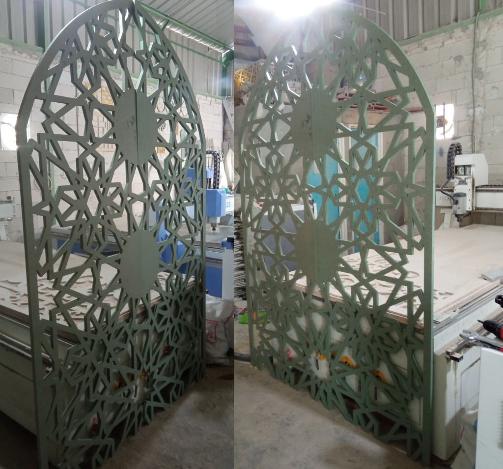 Hasil Cutting CNC Router MDF HMR Motif Krawangan #700