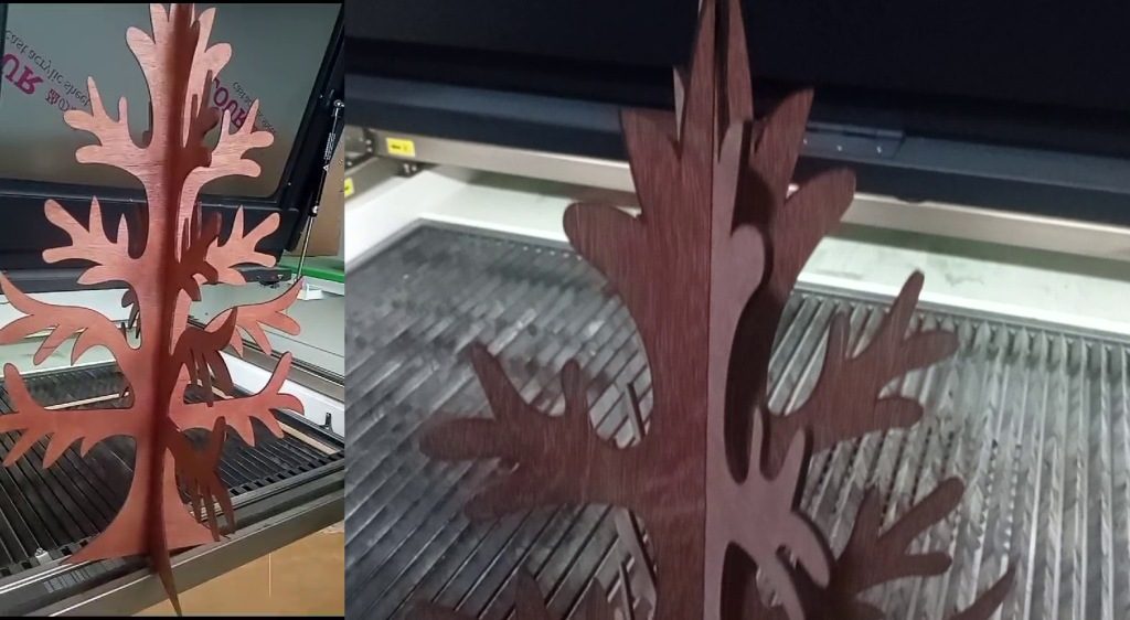 jasa laser cutting triplek motif pohon