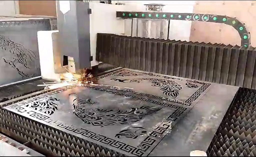 Jasa laser cutting depok bahan besi